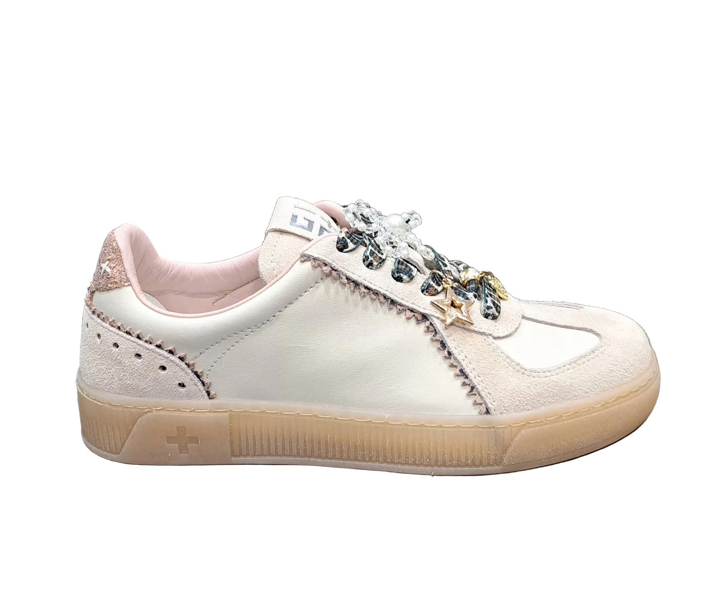 SNEAKERS PELLE GIO+ INSERTO LEOPARDO
