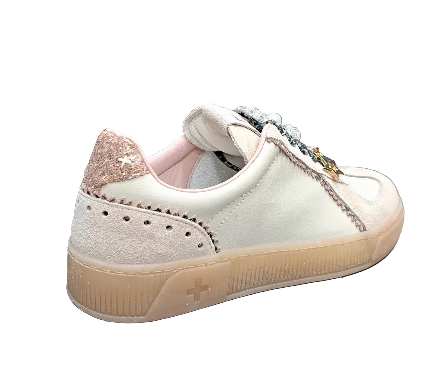 SNEAKERS PELLE GIO+ INSERTO LEOPARDO