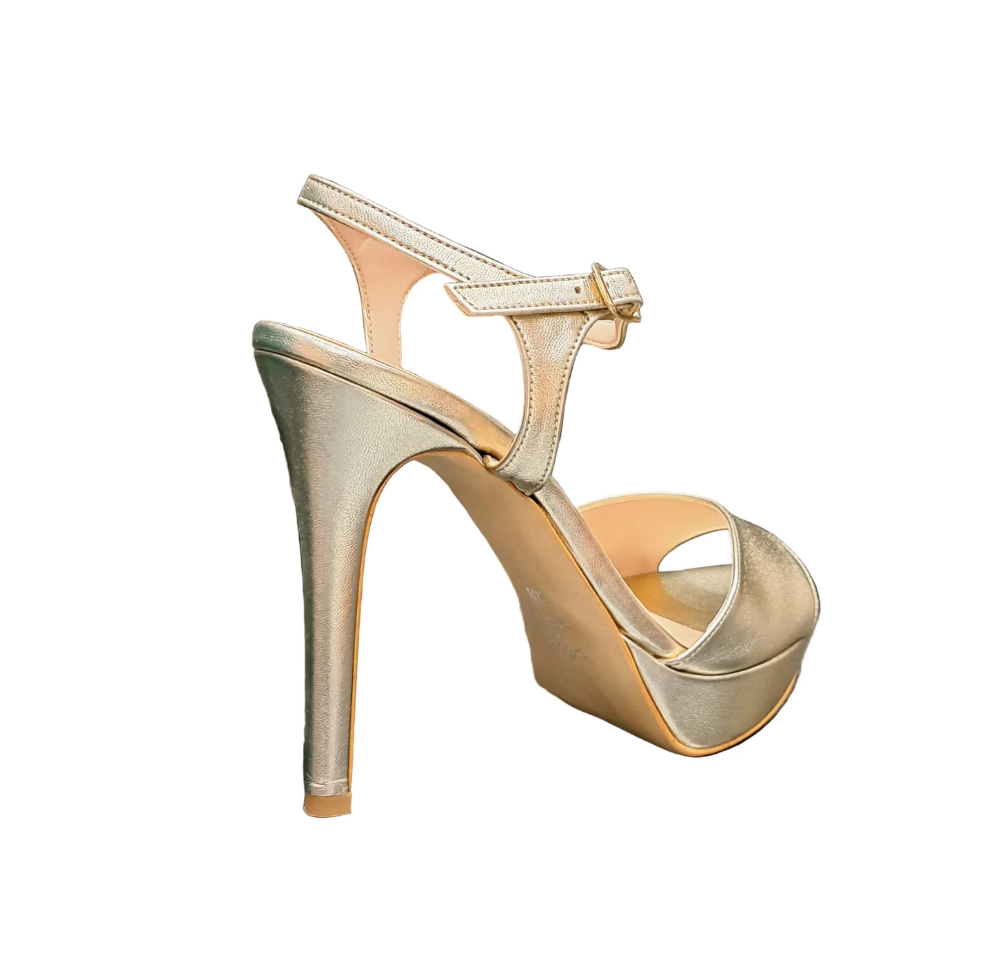 SANDALI FASCIA PLATINO PLATEAU
