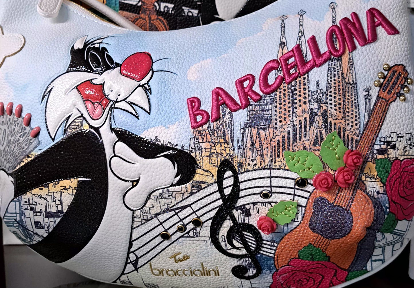 BORSE A SPALLA BRACCIALINI CARTOLINE LT LOONEY TUNES SILVESTRO A BARCELLONA