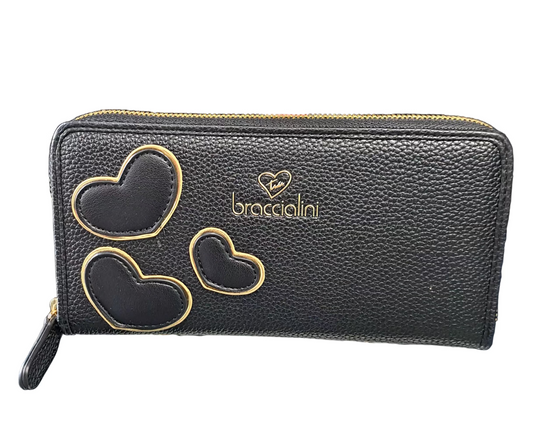 PORTAFOGLI BETH PATCH BRACCIALINI NERO CUORI