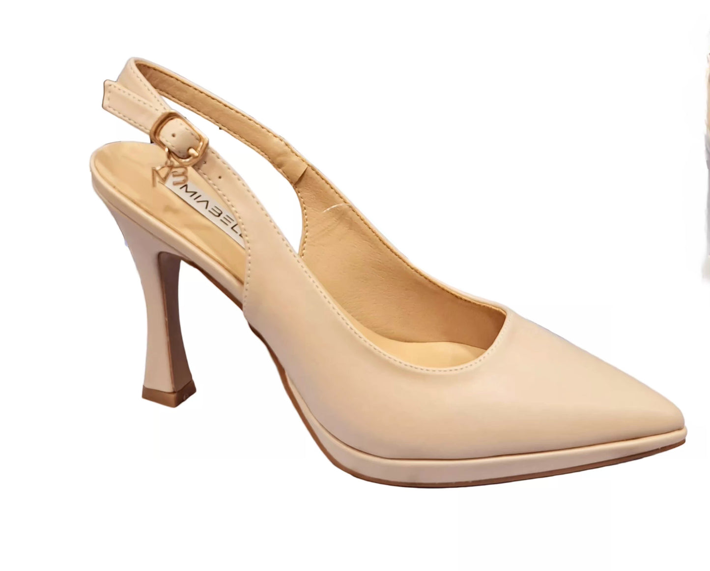DECOLLETE' MIABELLE SLINGBACK PLATEAU NUDE