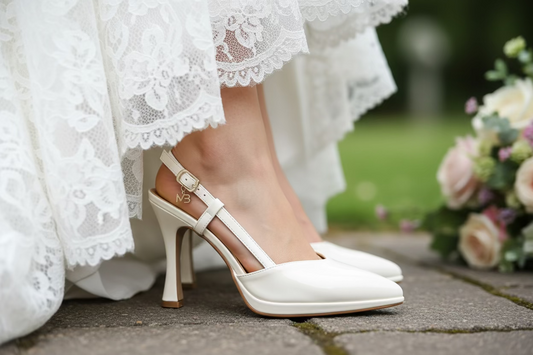 SANDALI MIABELLE SLINGBACK PLATEAU BIANCO