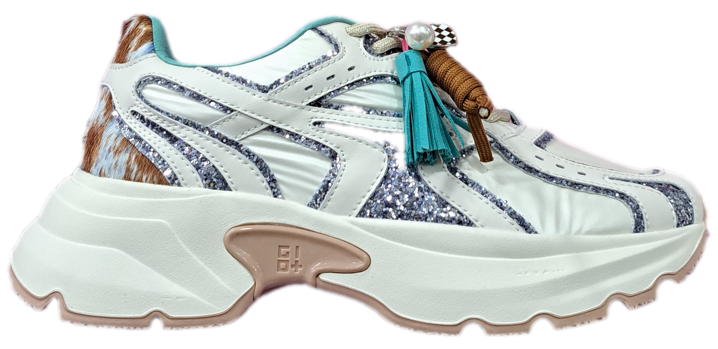 SNEAKERS PELLE DALIA GIO+ GLITTER