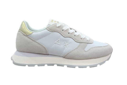 SNEAKERS ALLY GOLD SILVER SUN68 BIANCO