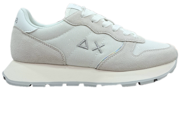 SNEAKERS ALLY GLITTER TEXTILE BIANCO