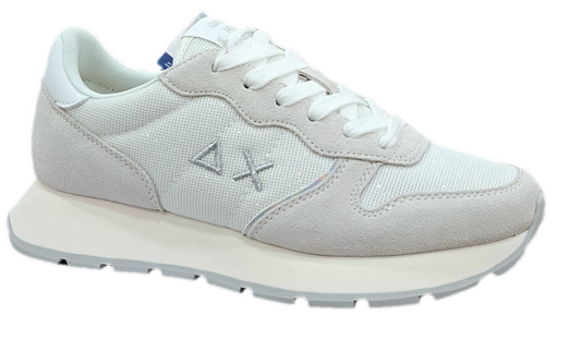 SNEAKERS ALLY GLITTER TEXTILE BIANCO