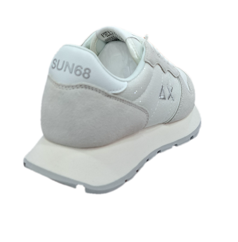 SNEAKERS ALLY GLITTER TEXTILE BIANCO