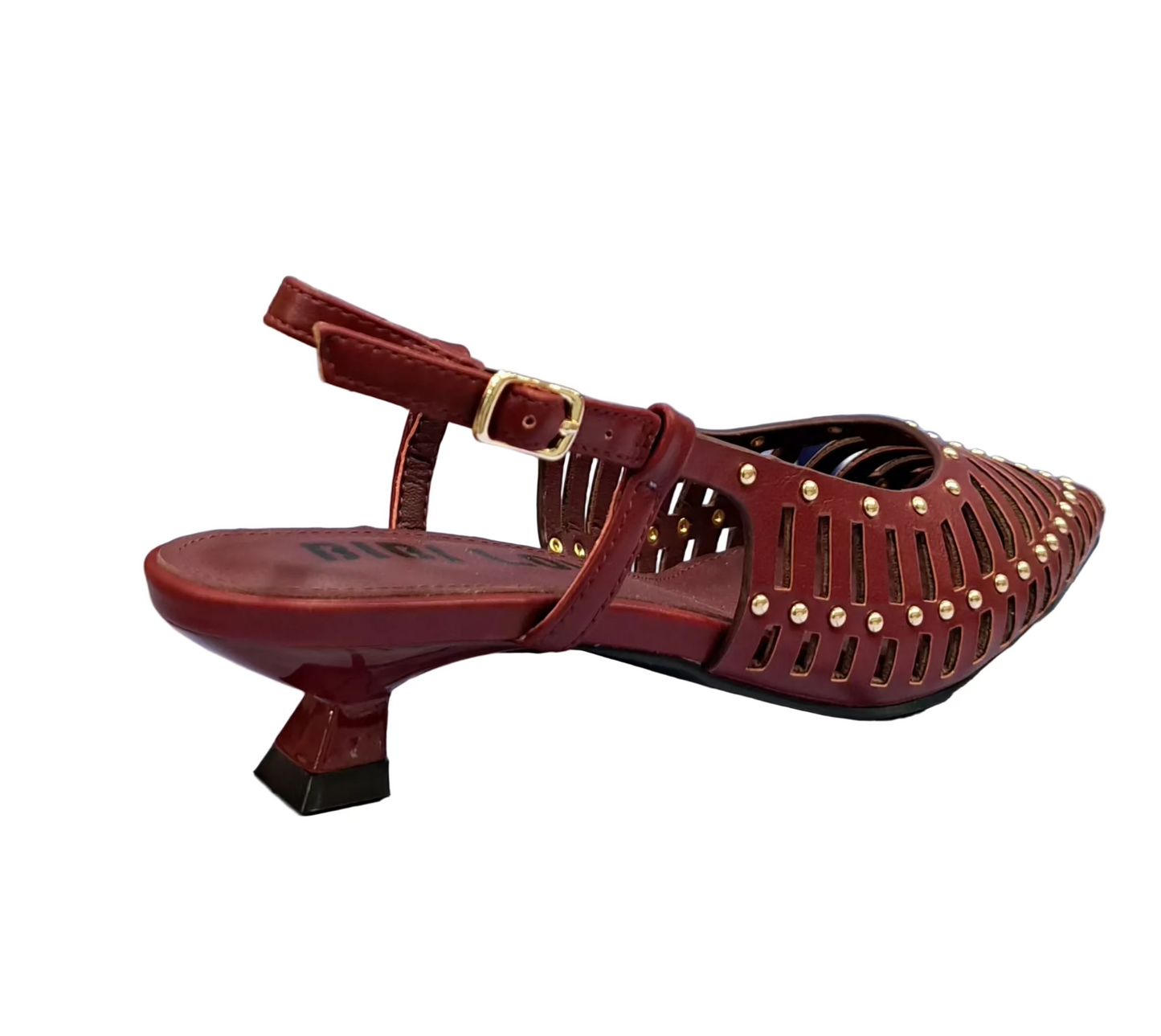 DECOLLETE' EMAN BIBI LOU PELLE BURGUNDI