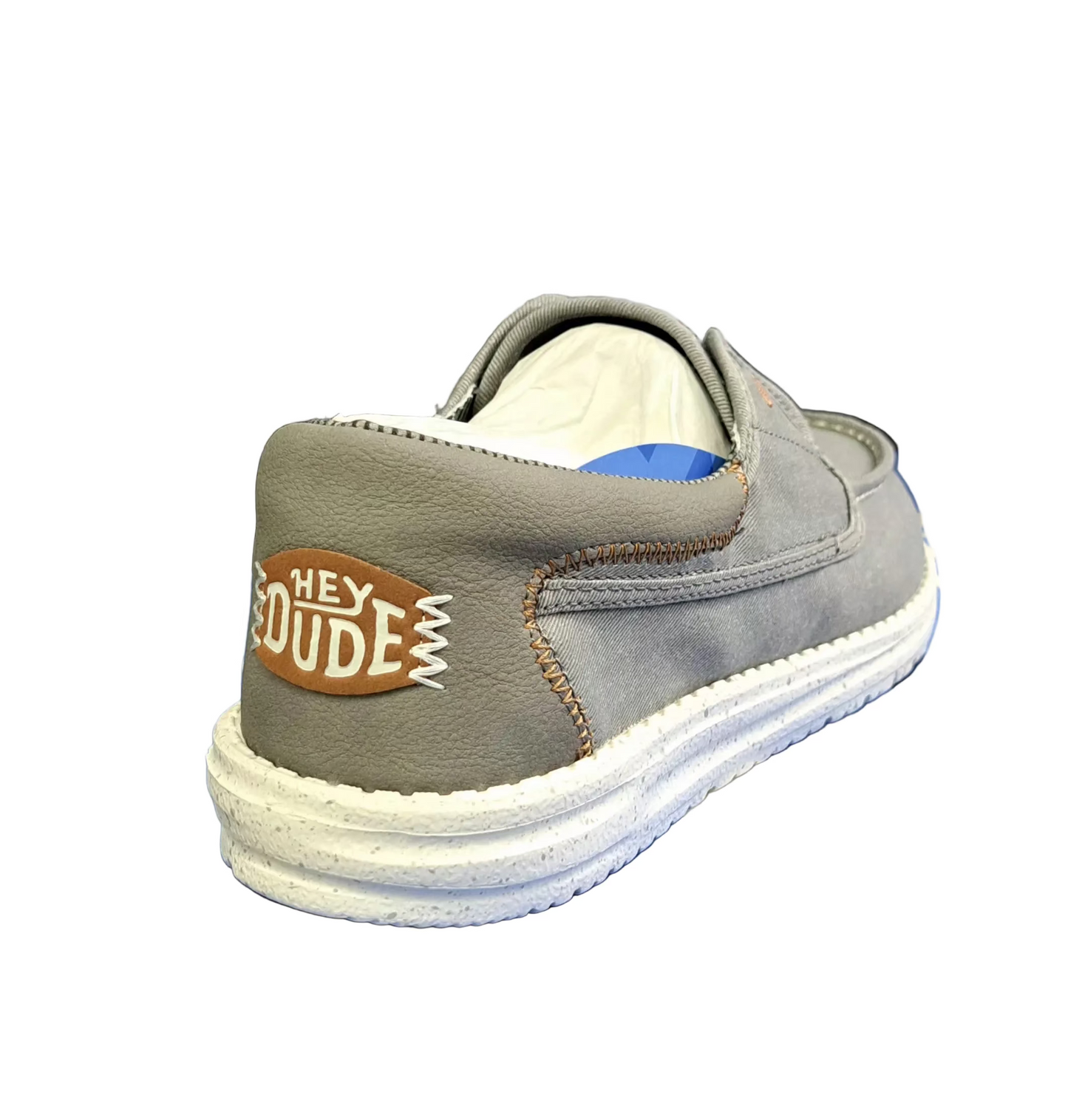 MOCASSINI WALLY CRU STRETCH CANVAS GREY