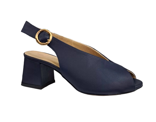SANDALI FASCIATI MADE IN ITALY BLU