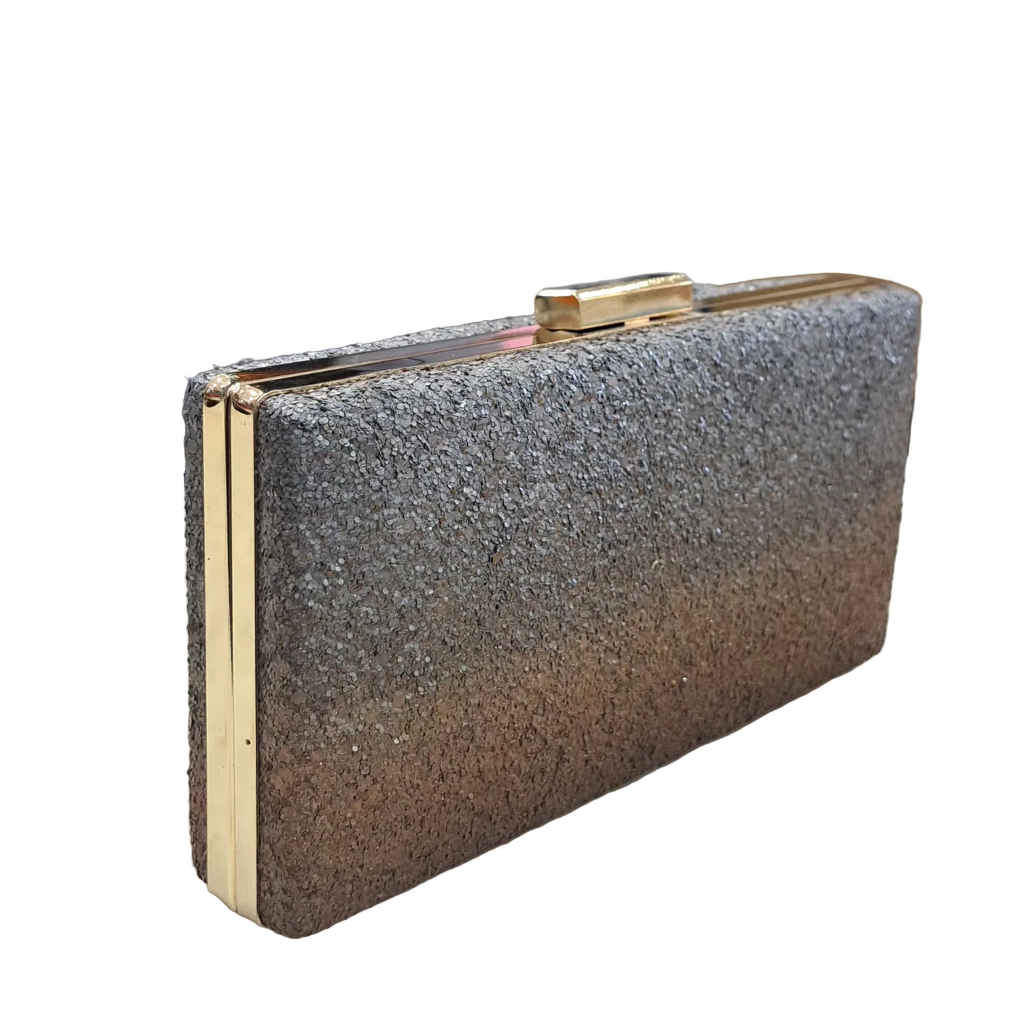 POCHETTE SABBIATA GLITTER PASSION SFUMATA ARGENTO BRONZO