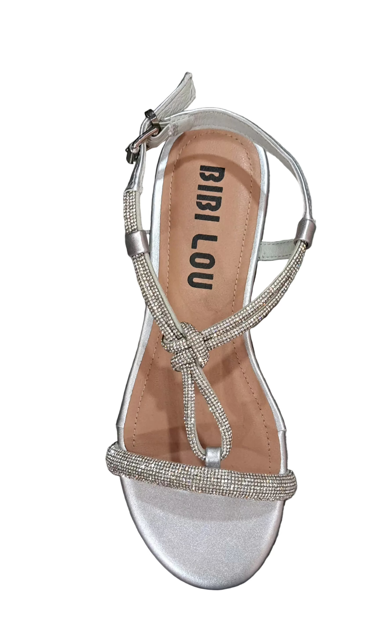 SANDALI FLAT BIBI LOU MYNA SILVER