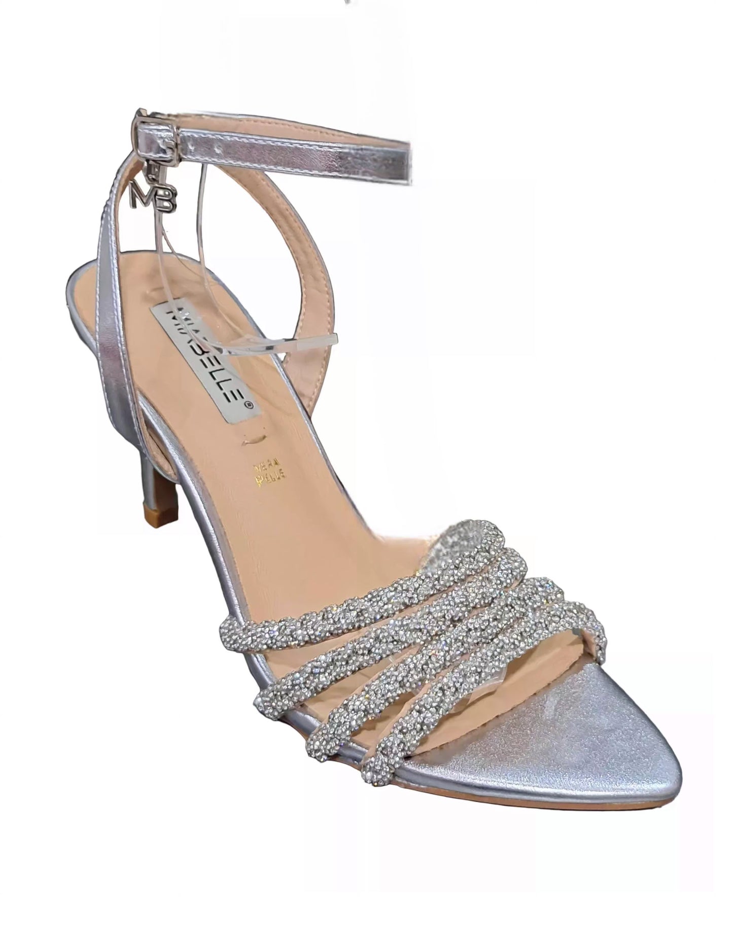 SANDALI TRECCE MIABELLE ARGENTO