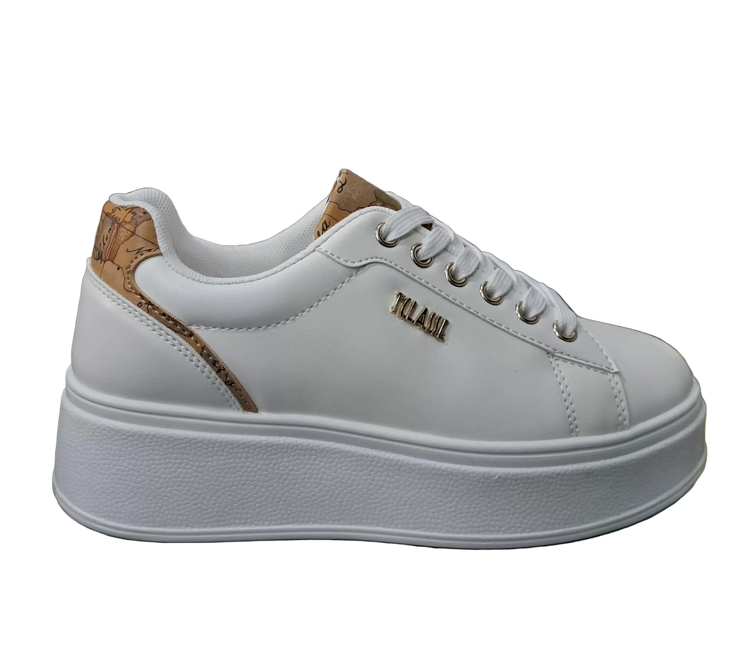 SNEAKERS ALVIERO MARTINI BIANCA PLATFORM