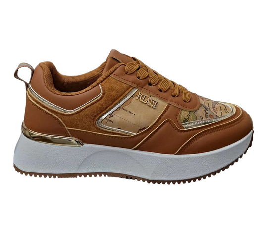 SNEAKERS ALVIERO MARTINI GEO DETTAGLI GOLD NATURAL