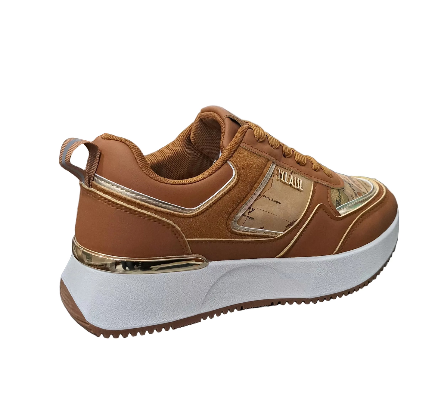 SNEAKERS ALVIERO MARTINI GEO DETTAGLI GOLD NATURAL