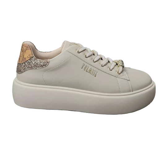 SNEAKERS ALVIERO MARTINI CHARMS STRASS CREAM