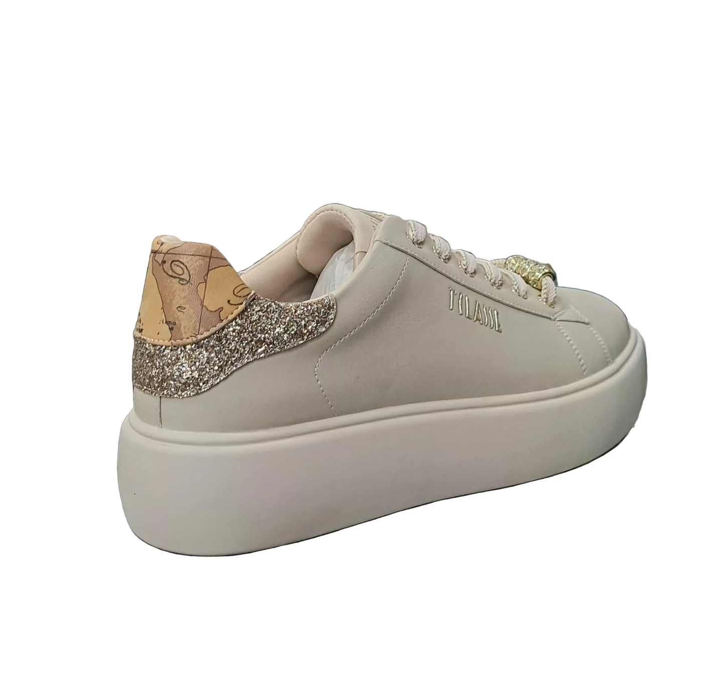 SNEAKERS ALVIERO MARTINI CHARMS STRASS CREAM
