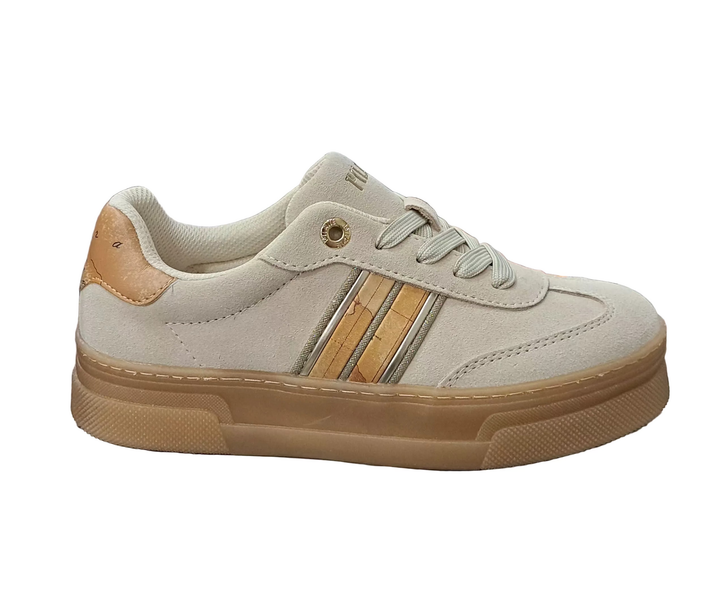SNEAKERS GEO BEIGE ALVIERO MARTINI PELLE SCAMOSCIATA