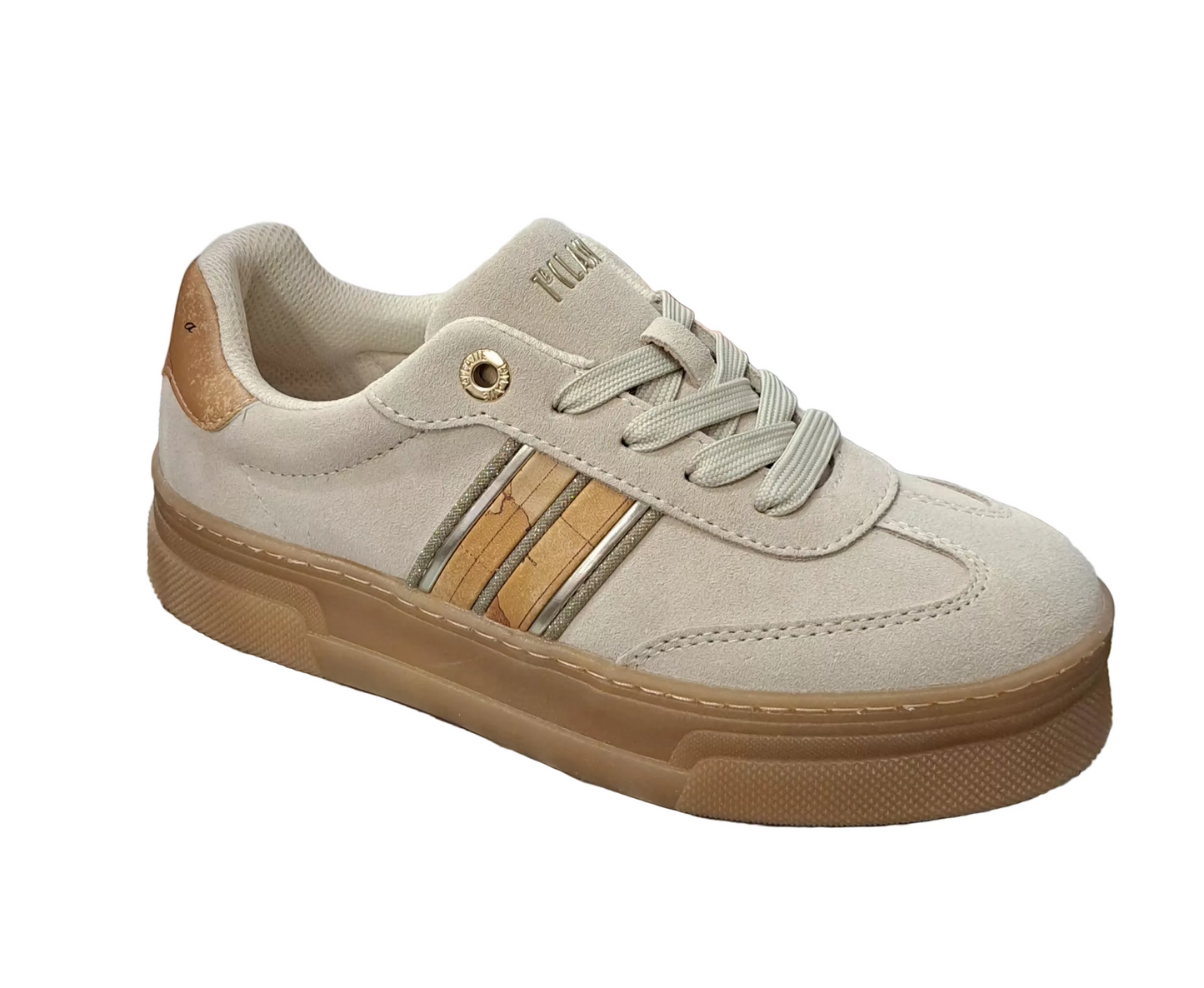 SNEAKERS GEO BEIGE ALVIERO MARTINI PELLE SCAMOSCIATA