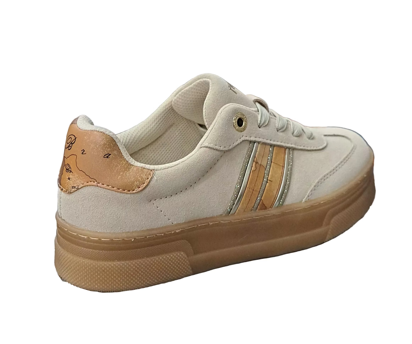 SNEAKERS GEO BEIGE ALVIERO MARTINI PELLE SCAMOSCIATA