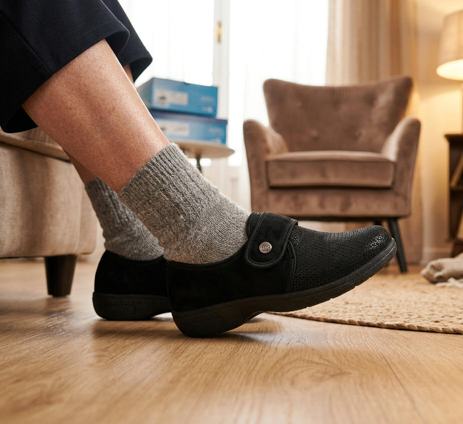 PANTOFOLE SCARPA TESSUTO CLIAWALK NERO