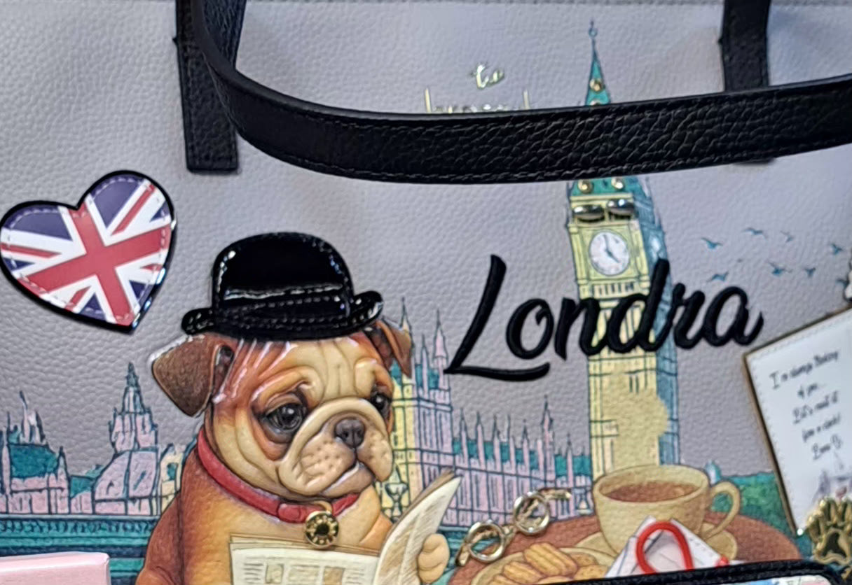 BORSE A SPALLA CARTOLINE BRACCIALINI LONDRA GRANDE