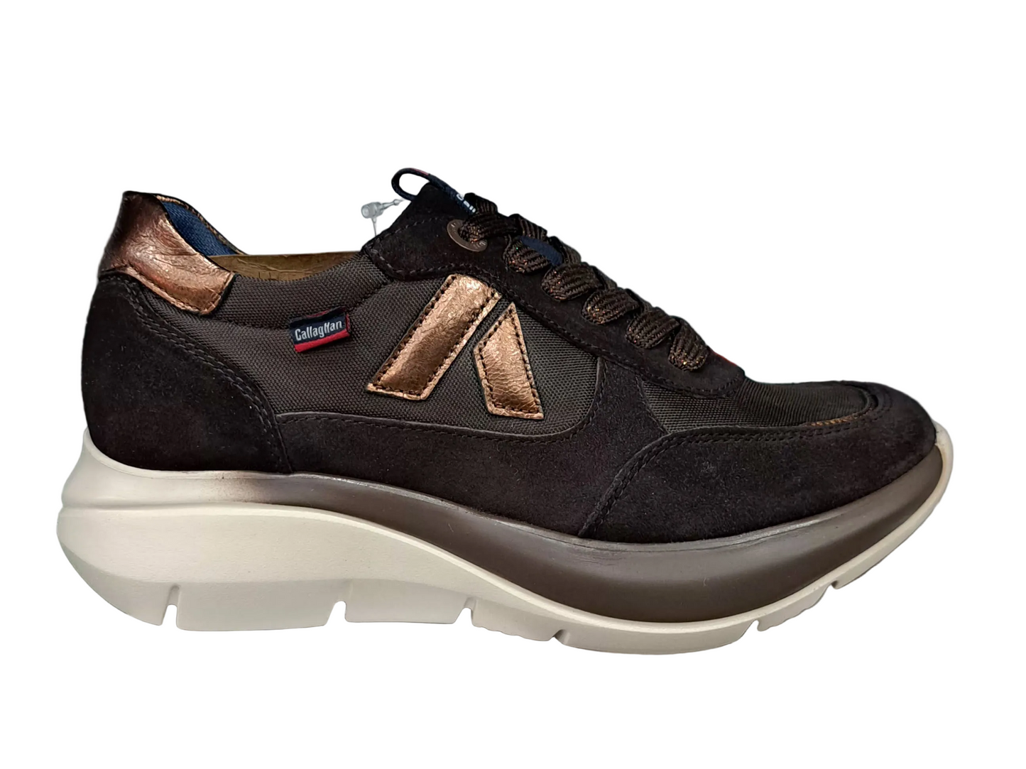 SNEAKERS ALGORITMO PELLE CALLAGHAN MARRONE