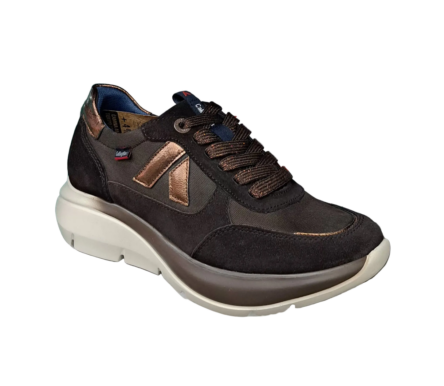 SNEAKERS ALGORITMO PELLE CALLAGHAN MARRONE