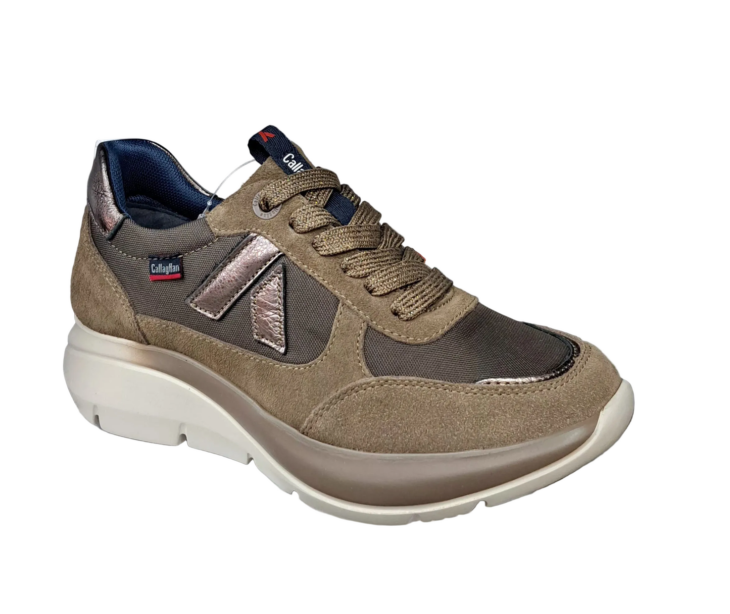 SNEAKERS ALGORITMO PELLE CALLAGHAN BEIGE
