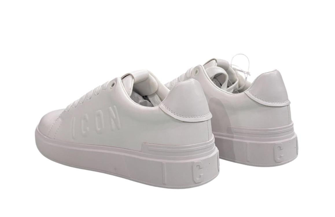SNEAKERS LOGO RILIEVO ICON WHITE