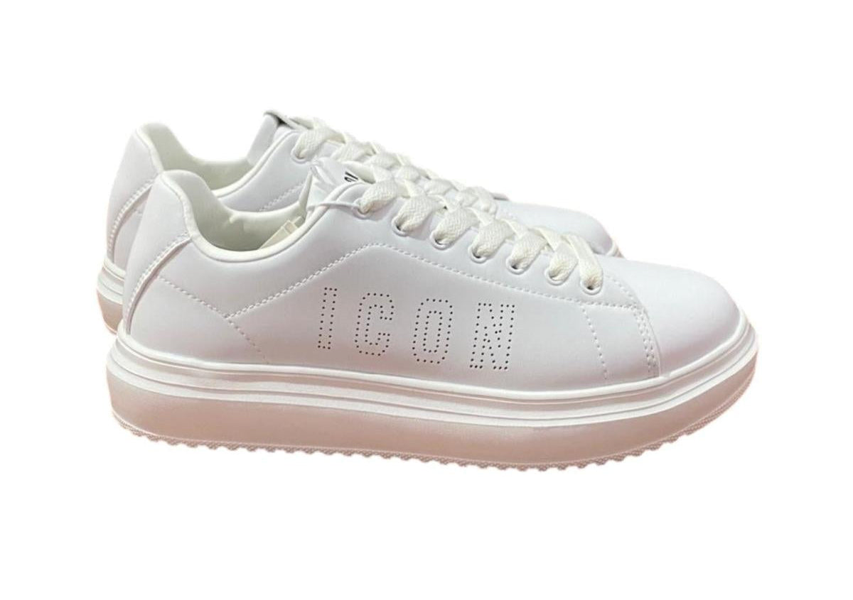 SNEAKERS TOTAL WHITE ICON MAXI LOGO