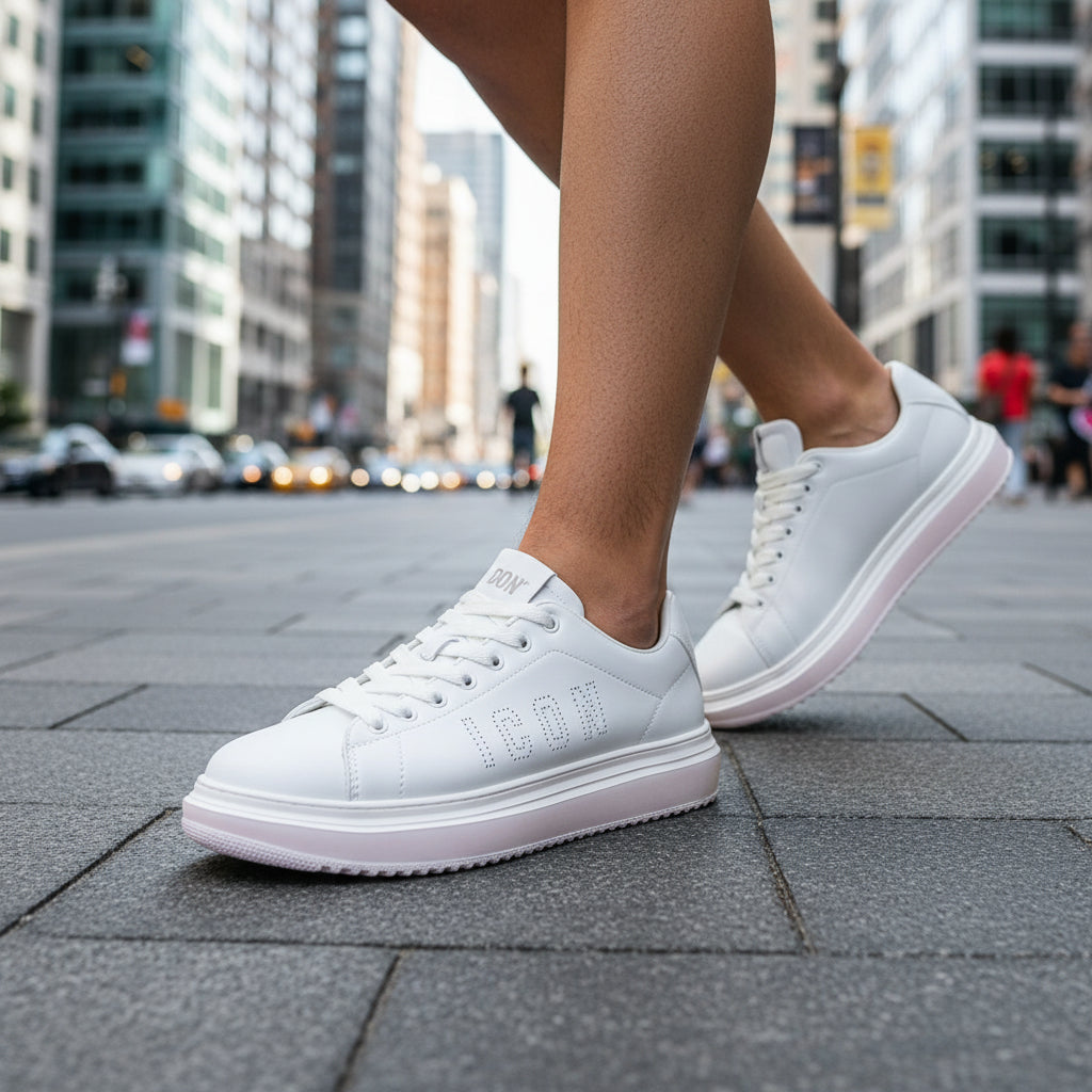 SNEAKERS TOTAL WHITE ICON MAXI LOGO