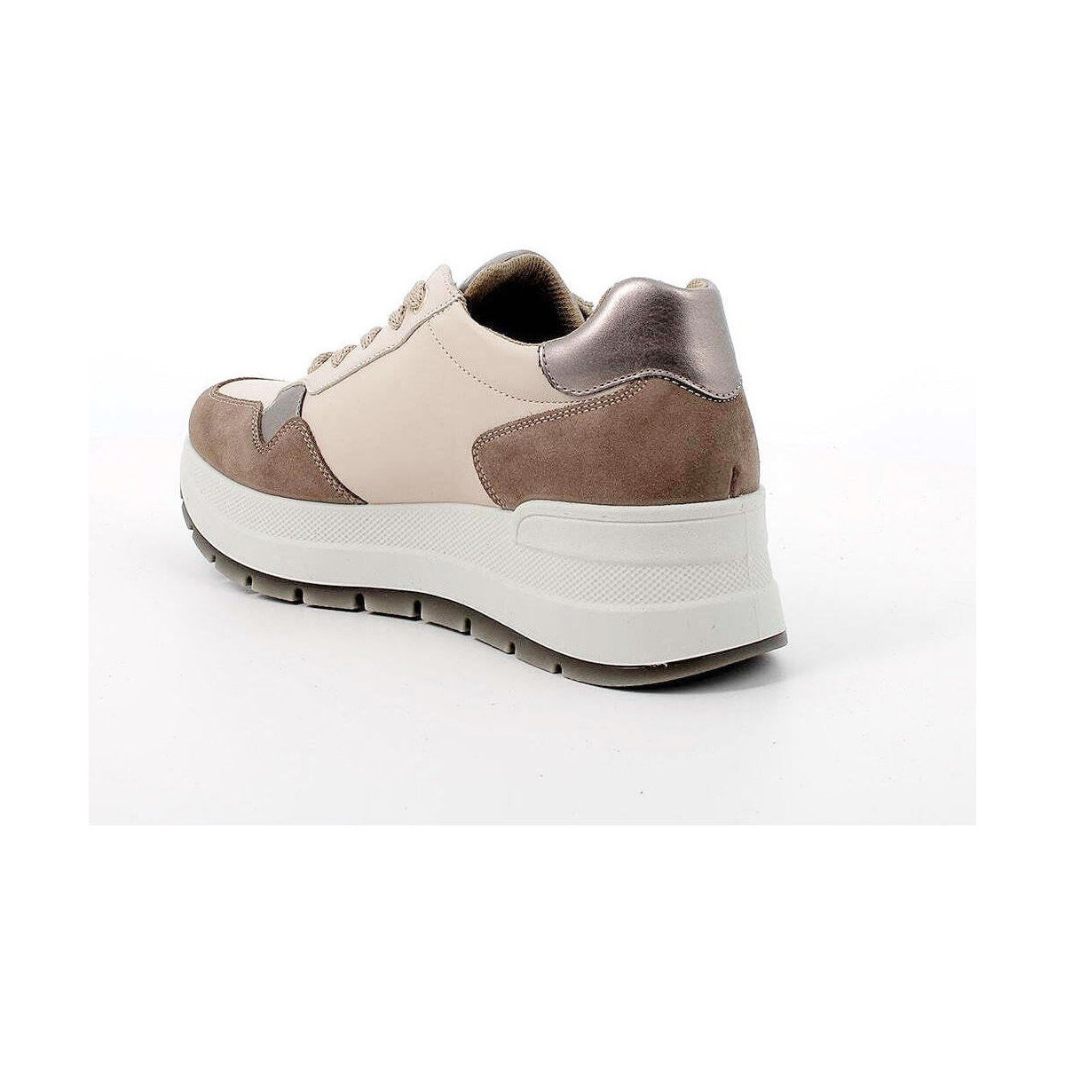 SNEAKERS IGI&CO CAMOSCIO E PELLE BEIGE