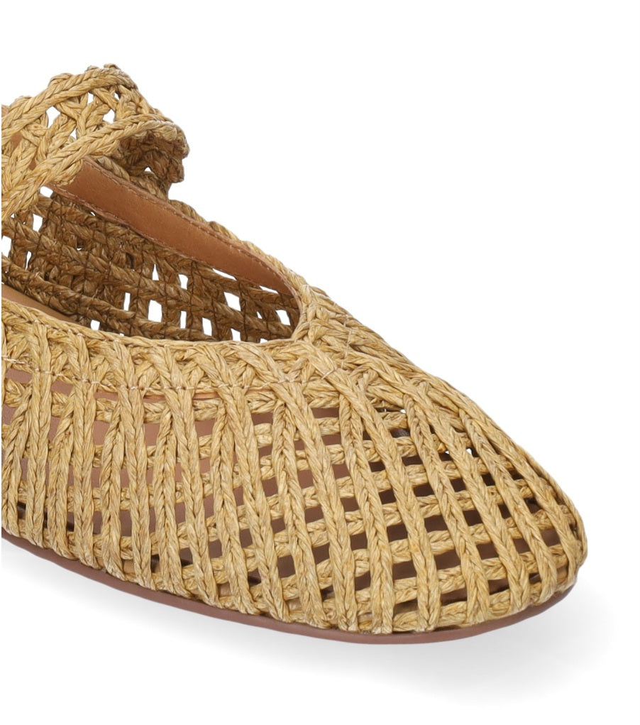 BALLERINE HAZEL BIBI LOU INTRECCIATO NATURAL