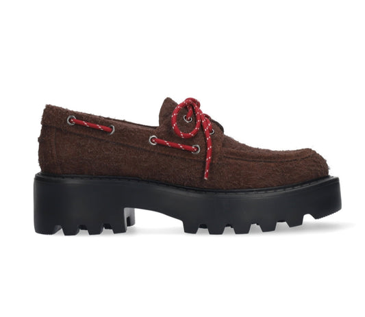 MOCASSINI ALCOR LACCI BIBI LOU PELLE MARRONE