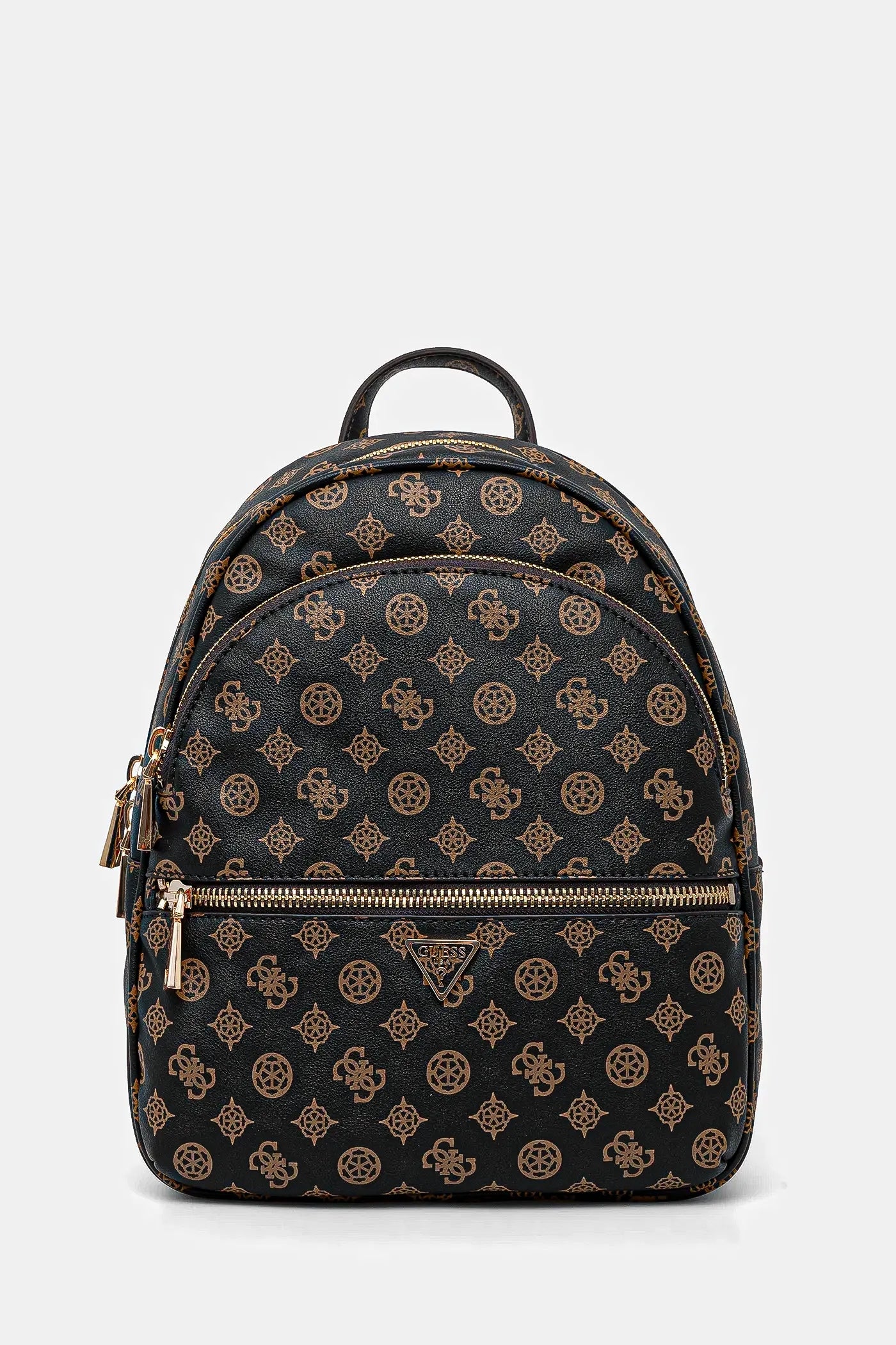 ZAINI MANHATTAN II GUESS LOGO ALL OVER MOCHA