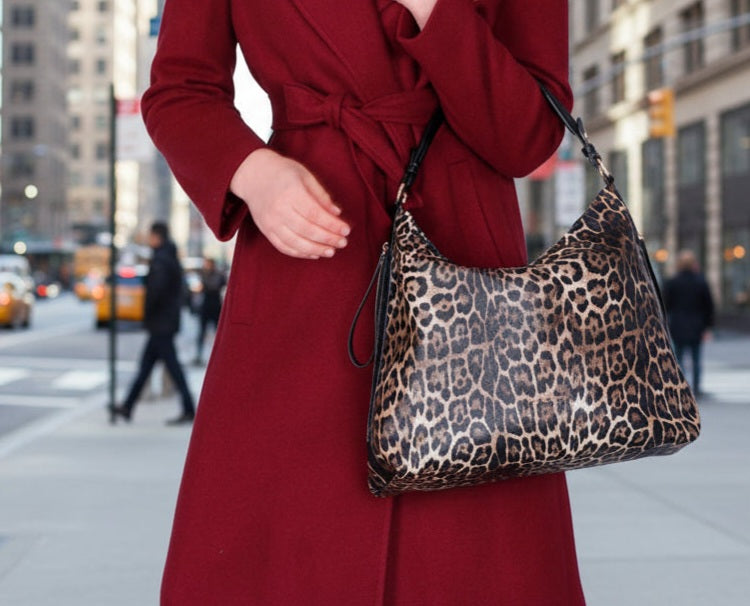BORSE A SPALLA CAFENOIR ANIMALIER
