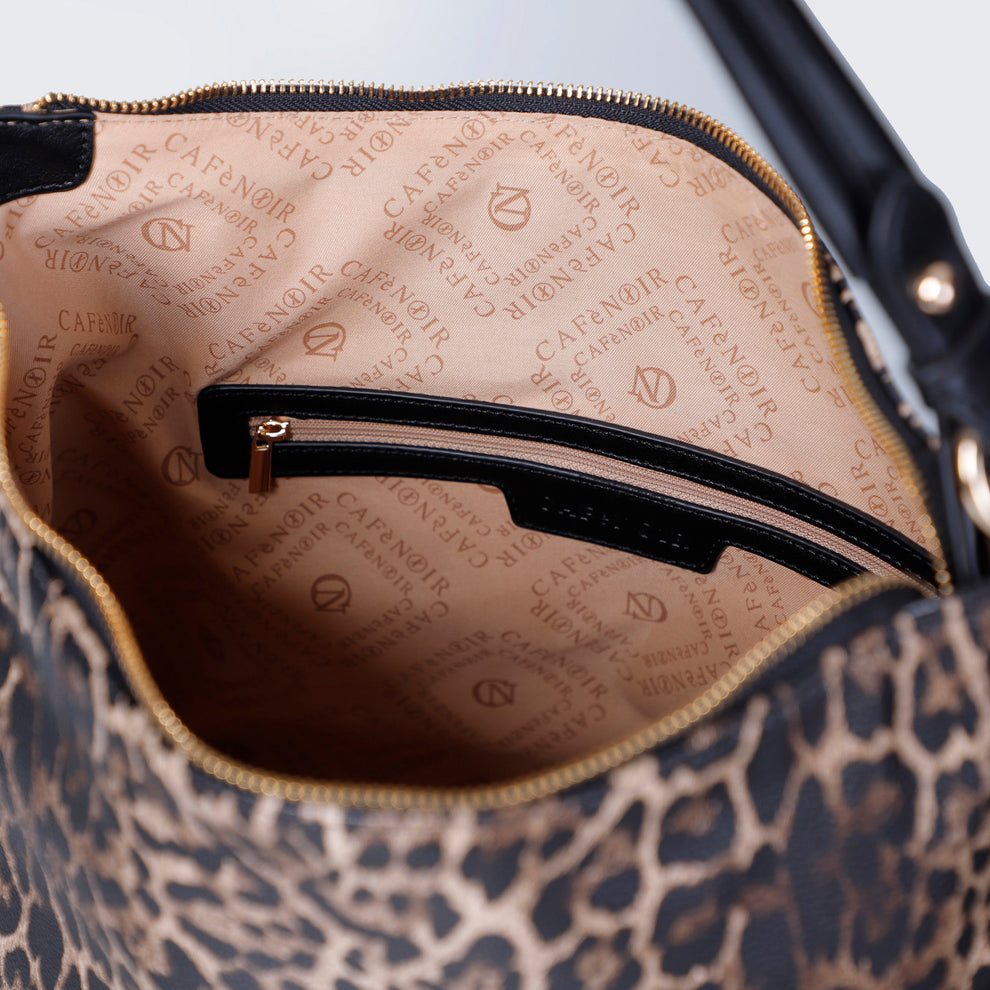 BORSE A SPALLA CAFENOIR ANIMALIER