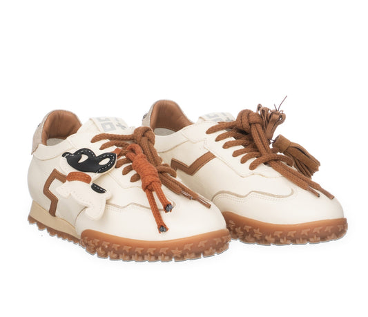 SNEAKERS PELLE GIO+ LATTE CHARMS CAGNOLINO