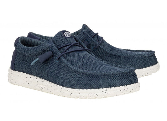 MOCASSINI WALLY STRETCH SOX HEY DUDE NAVY