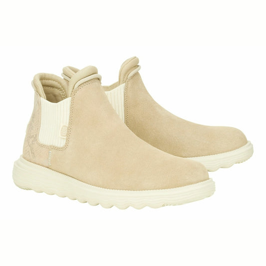 STIVALETTI BRANSON W SUEDE NOVELTY HEY DUDE BEIGE CHIARO