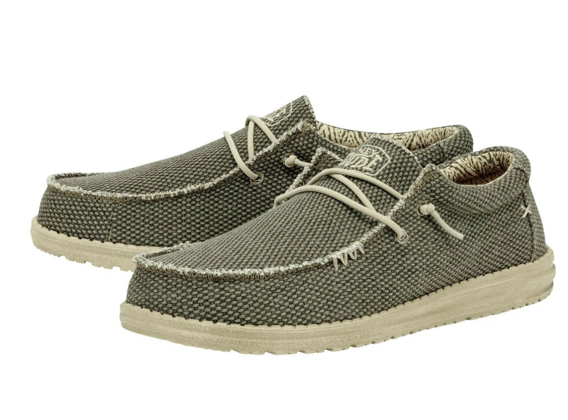 MOCASSINI WALLY BRAIDED HEY DUDE ARMY