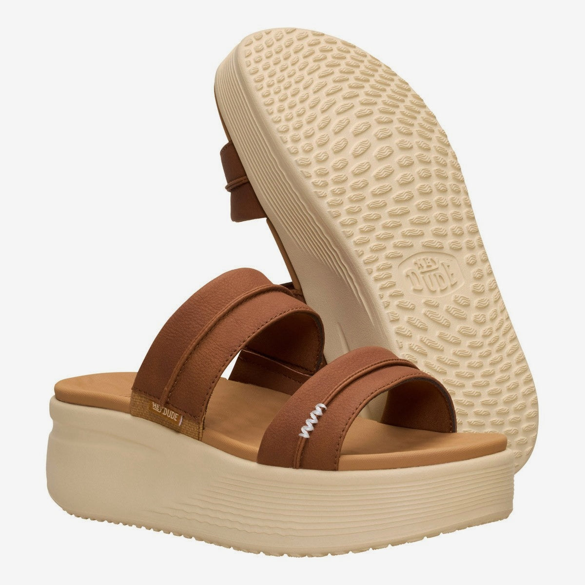 SANDALI AUSTIN SLIDE HEYDUDE COGNAC