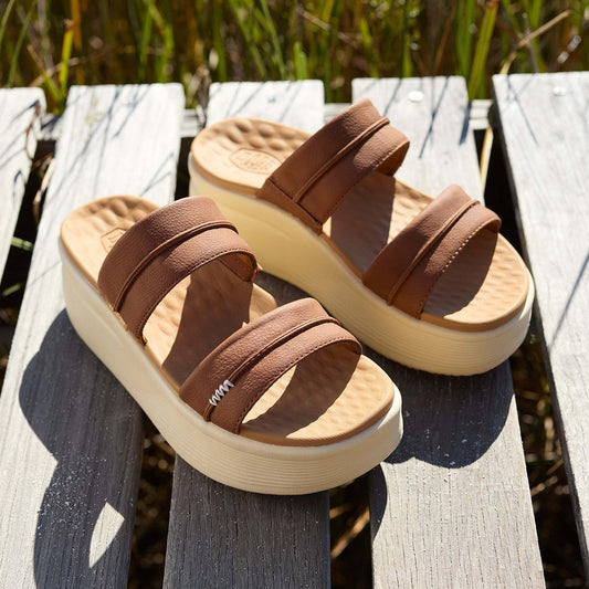 SANDALI AUSTIN SLIDE HEYDUDE COGNAC