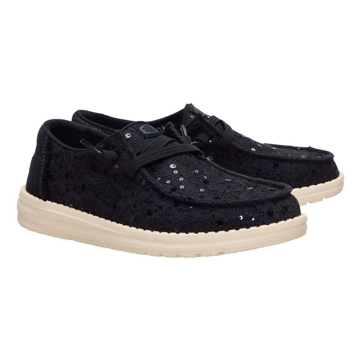 MOCASSINI WENDY SEQUIN LAKE HEYDUDE PIZZO BLACK