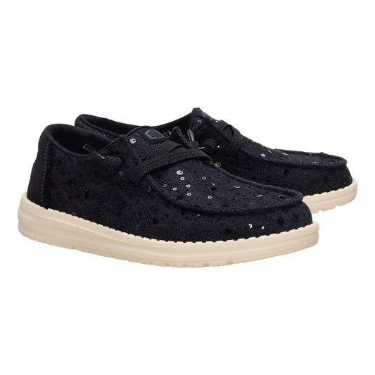 MOCASSINI WENDY SEQUIN LAKE HEYDUDE PIZZO BLACK