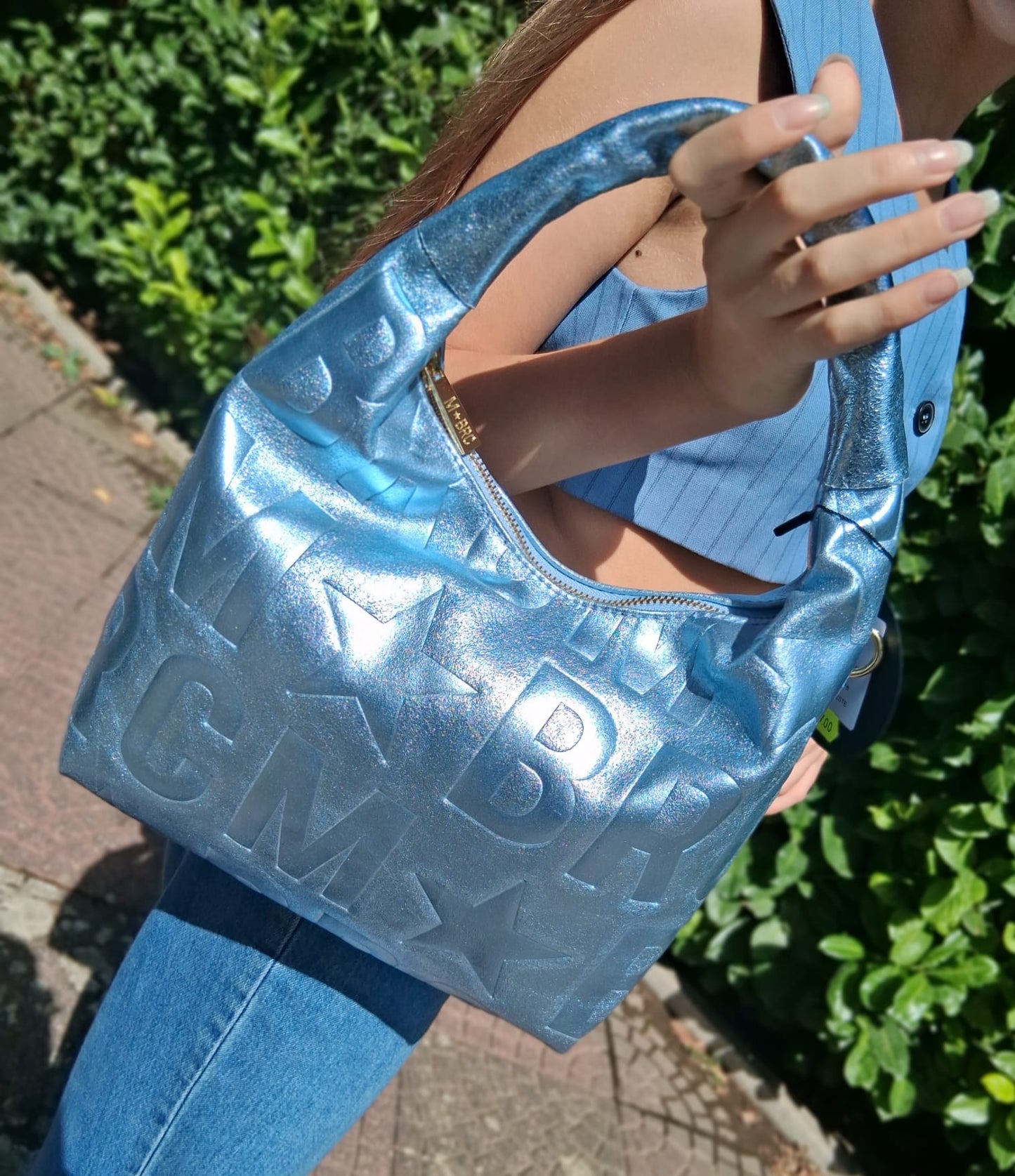 BORSE A SPALLA PELLE MACRO MET