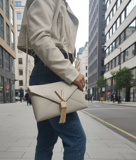 TRACOLLE POCHETTE VALENTINO BY MARIO VALENTINO ECRU